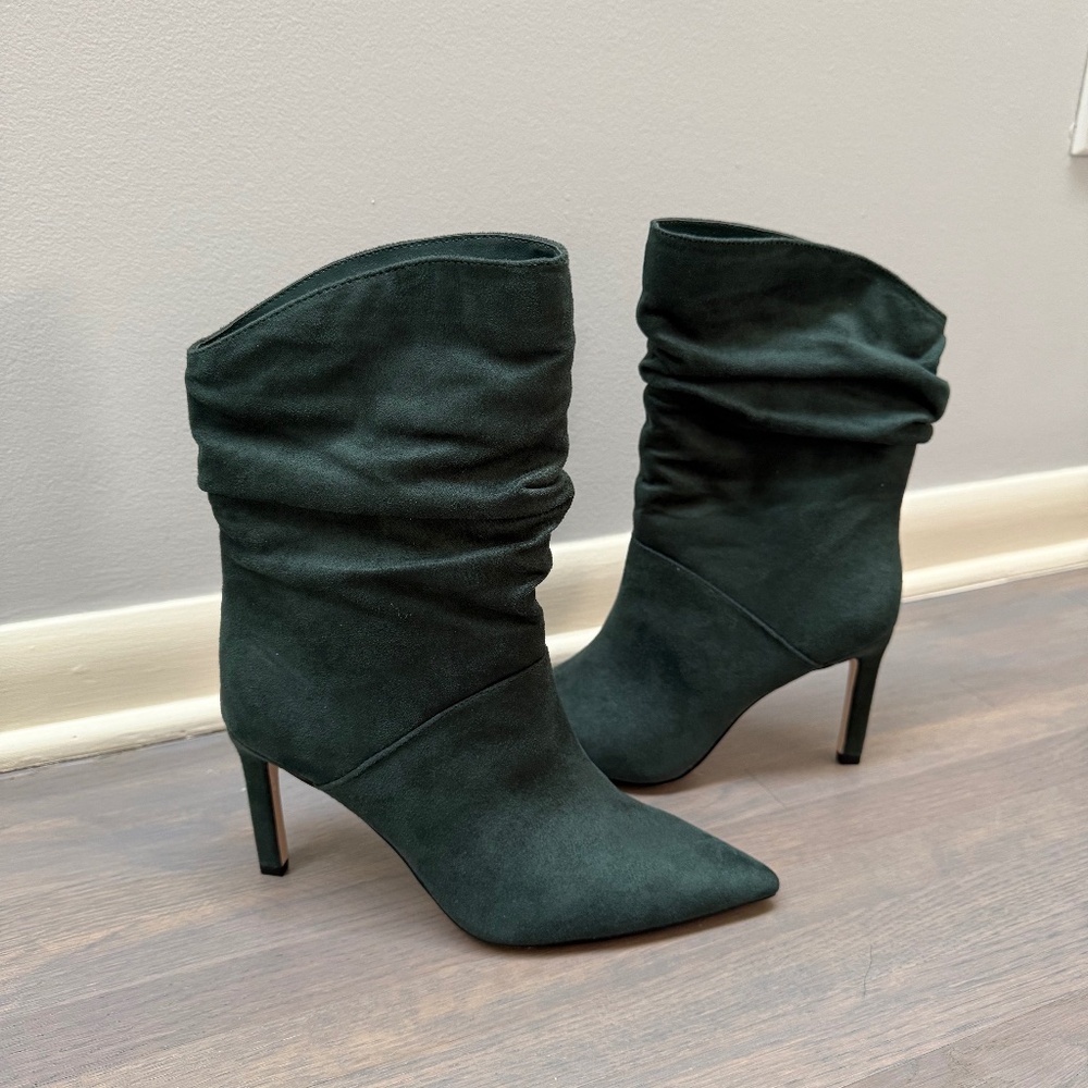 Jessica Simpson Faux Suede Emerald Boots 7.5
